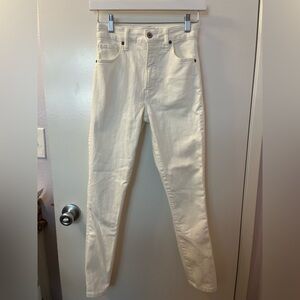 Abercrombie & Fitch Cream Skinny Jeans Like New Size 25